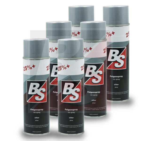 BS Felgenspray silber 6x 500 ml Spray